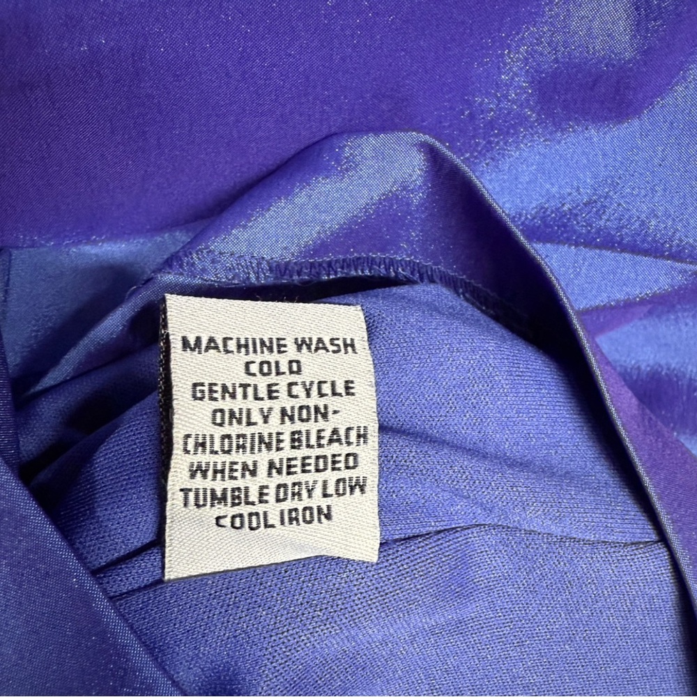 Signature by Sangria Purple Ruched Bodycon Cocktail Mini Dress - Picture 7 of 9